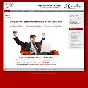 Bild: Internetseite von https://akzente4you.de in Offenburg Elgersweier