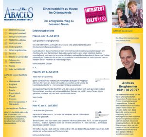 Einzelnachhilfe zu Hause im Ortenaukreis