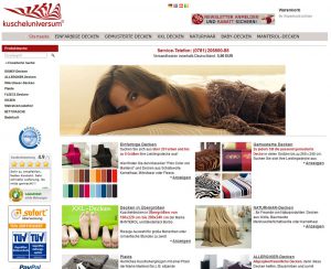 Onlineshop-Kuscheluniversum