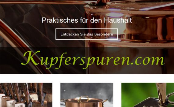 Gartengeräte und Kochtöpfe aus Kupfer