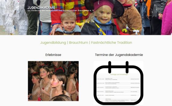 Bild der Internetseite der Jugendakademie e. V. in Kehl