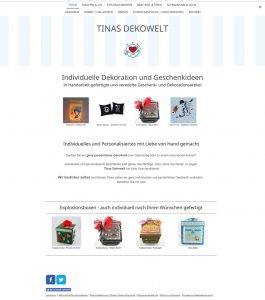 Onlineshop: Tinas-Dekowelt.de | Individuelle Geschenkideen | Erstellung wurde begleitet von https://akzente4you.de