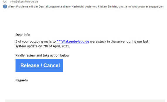 Primitives Phishing Beispiel