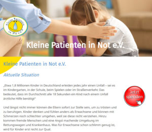 Bild der Internetseite Trost-Spenden.de